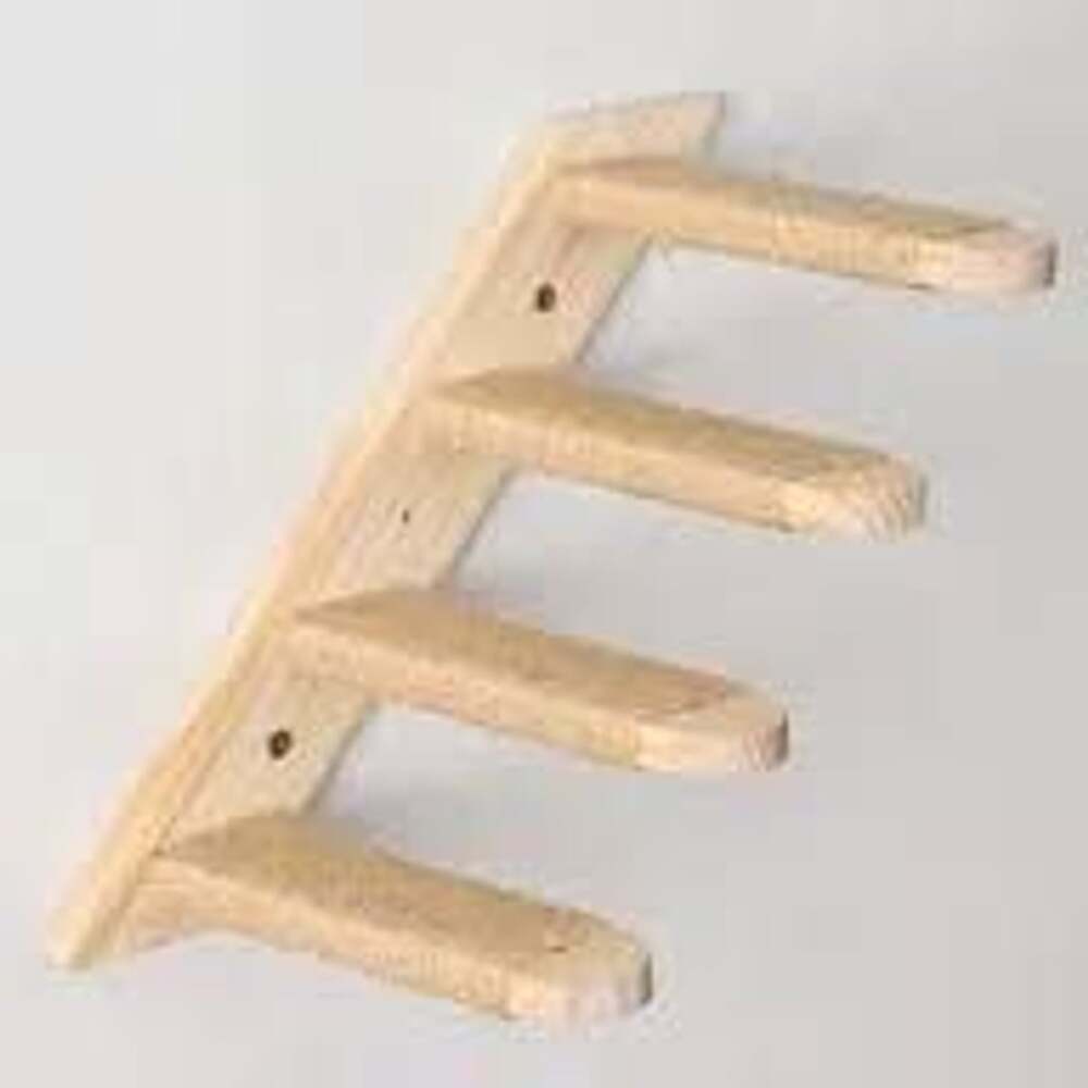 Wall-Mounted Cat Stairs Set, Pine Wood Cat Ladder With Sisal Rope
